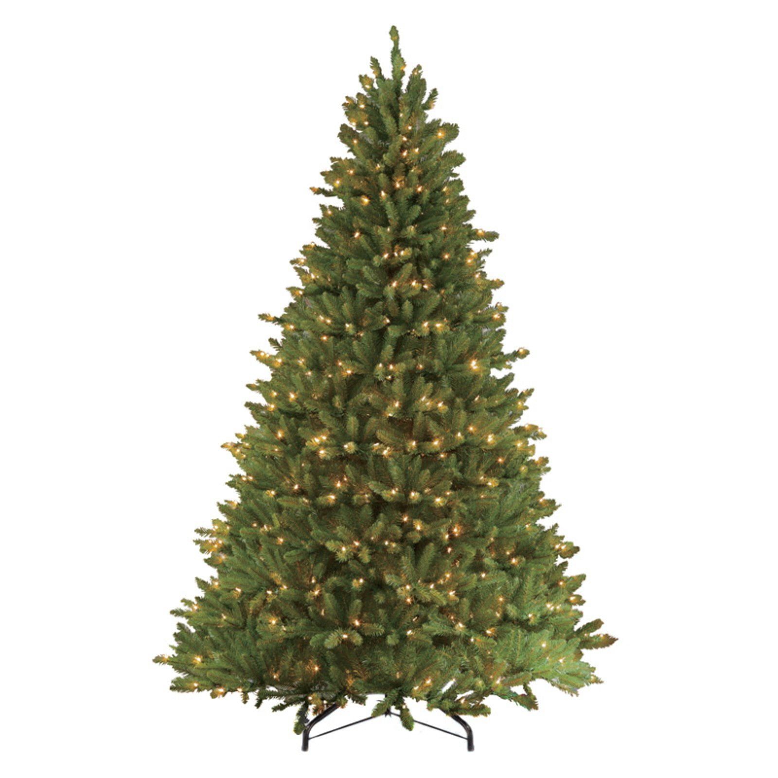 78-Inch Green Fir Pre-Lit Artificial Christmas Tree with Clear Lights