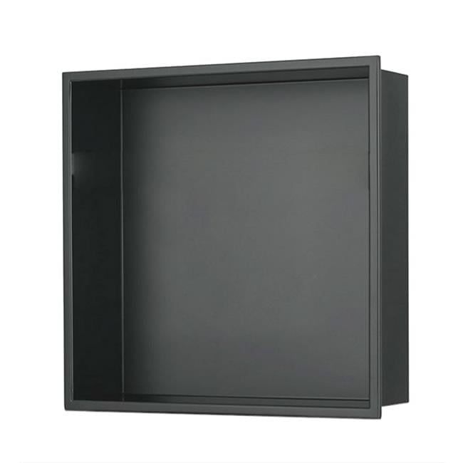 Gunmetal Black Stainless Steel Square Shower Shelf