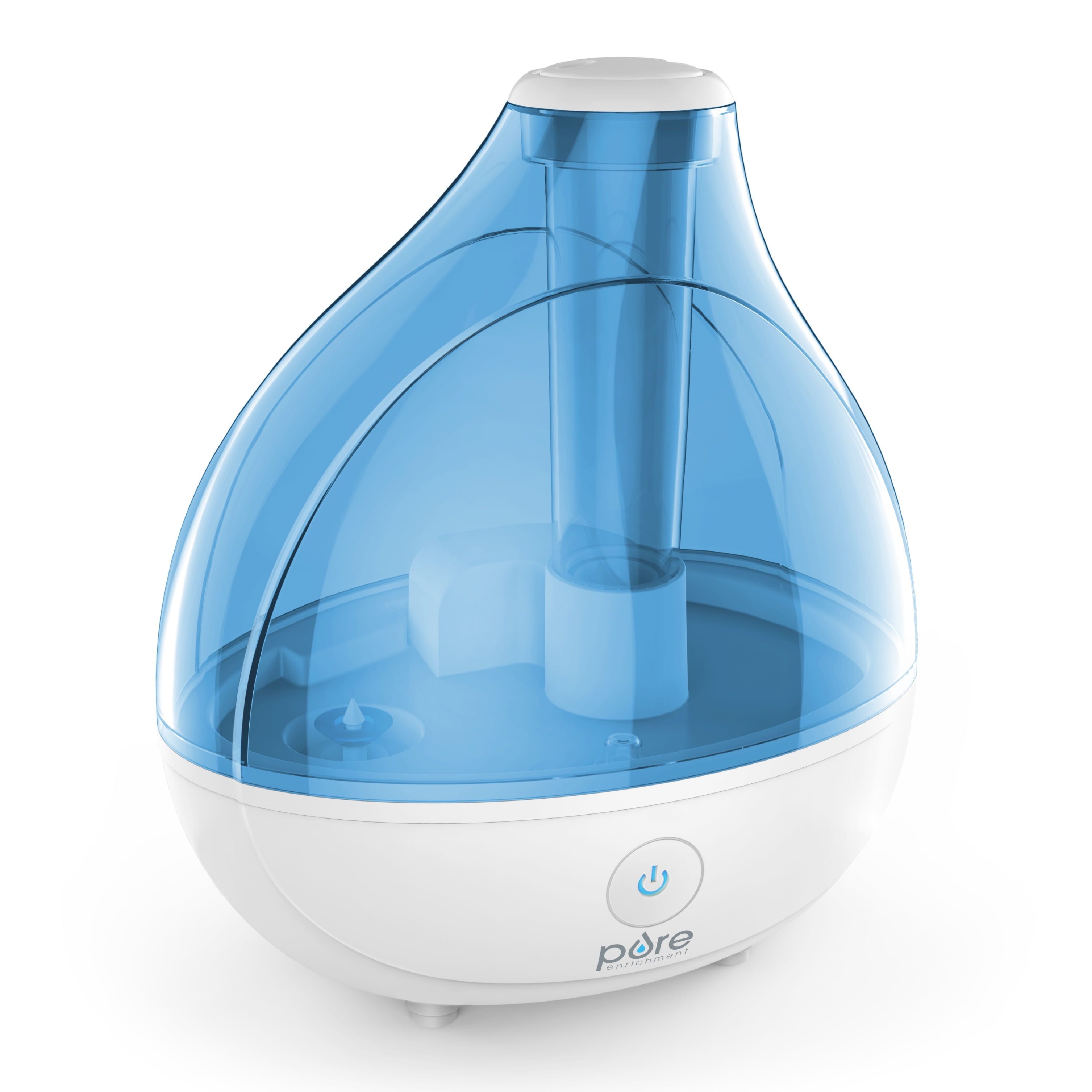 Blue and White Ultrasonic Cool Mist Humidifier with Auto Shut-Off