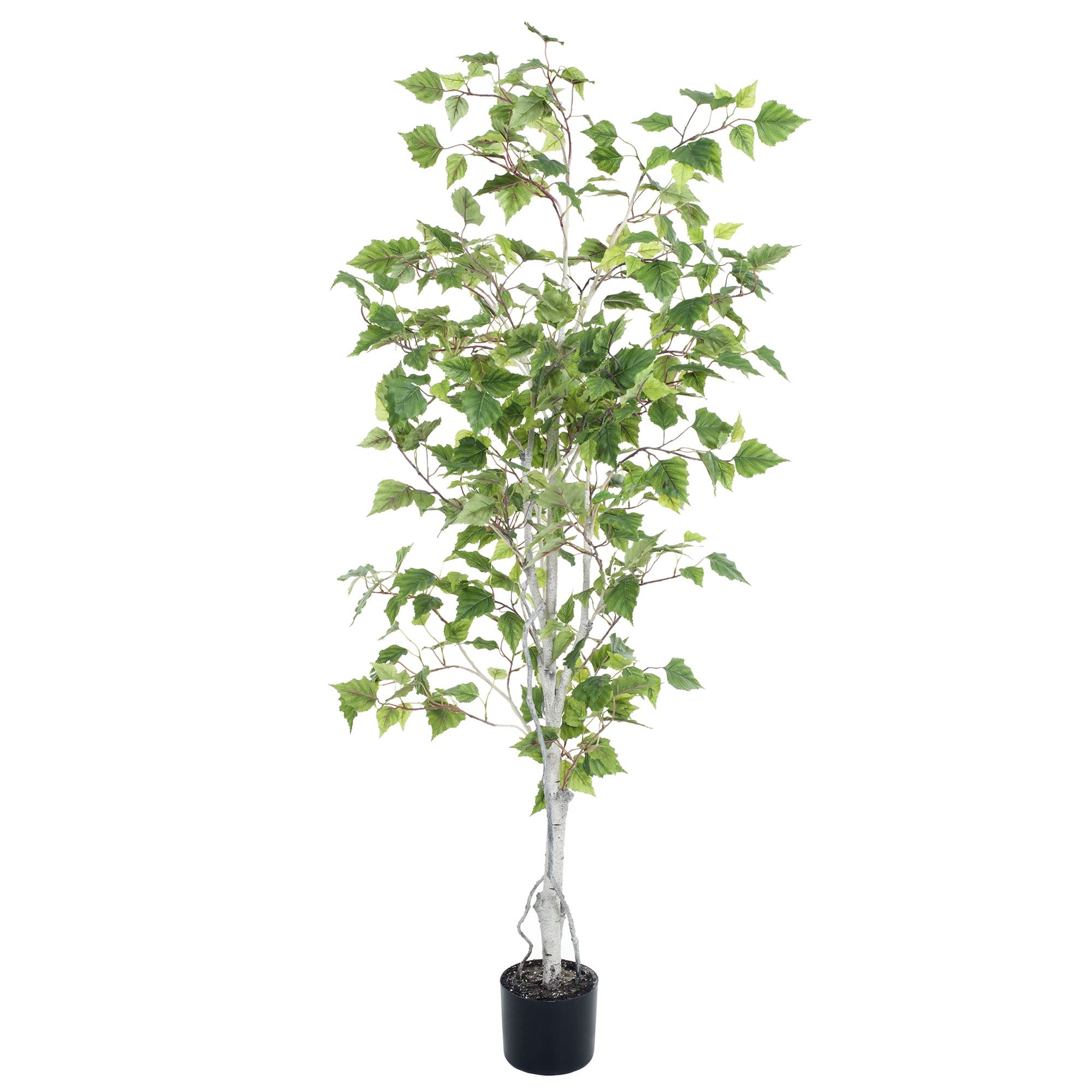 Lush Birch Inspired 60" Artificial Floor Plant in Pot