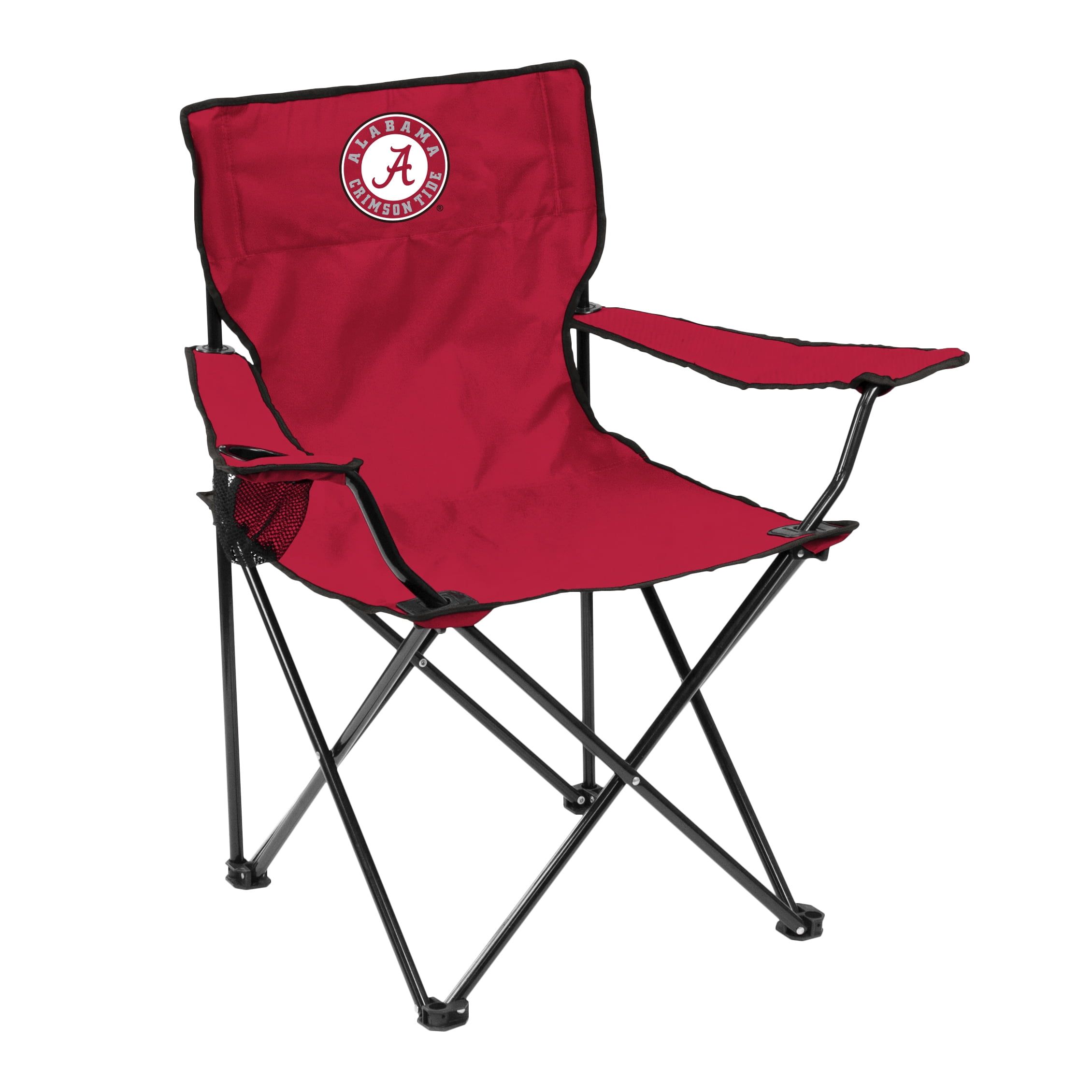 Red Collapsible Sports Theme Camping Chair with Arms