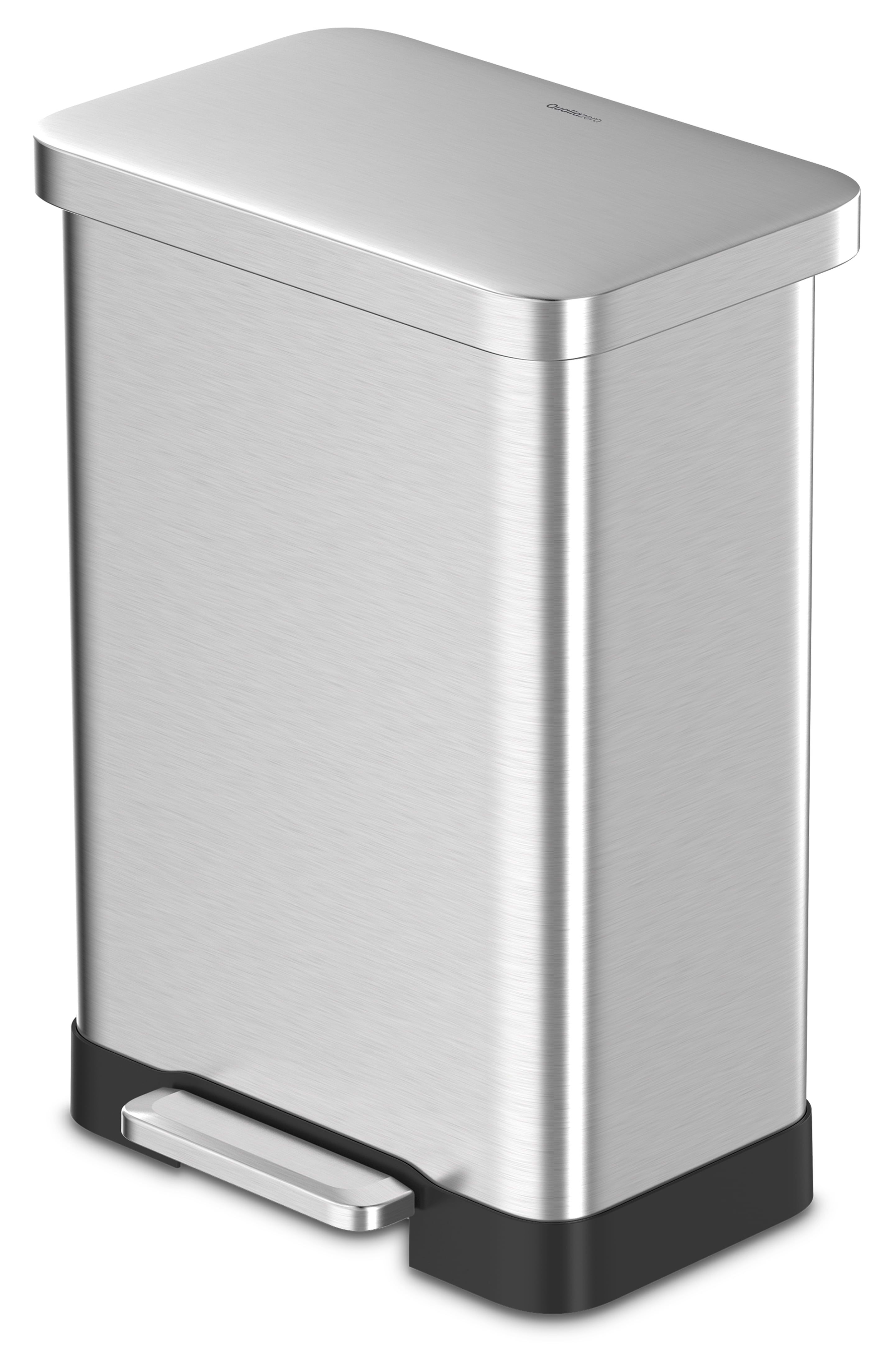 20 Gallon Stainless Steel Pedal Trash Can, Silver