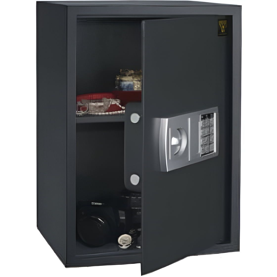 Gray Digital Steel Cabinet Safe with Touchpad Control