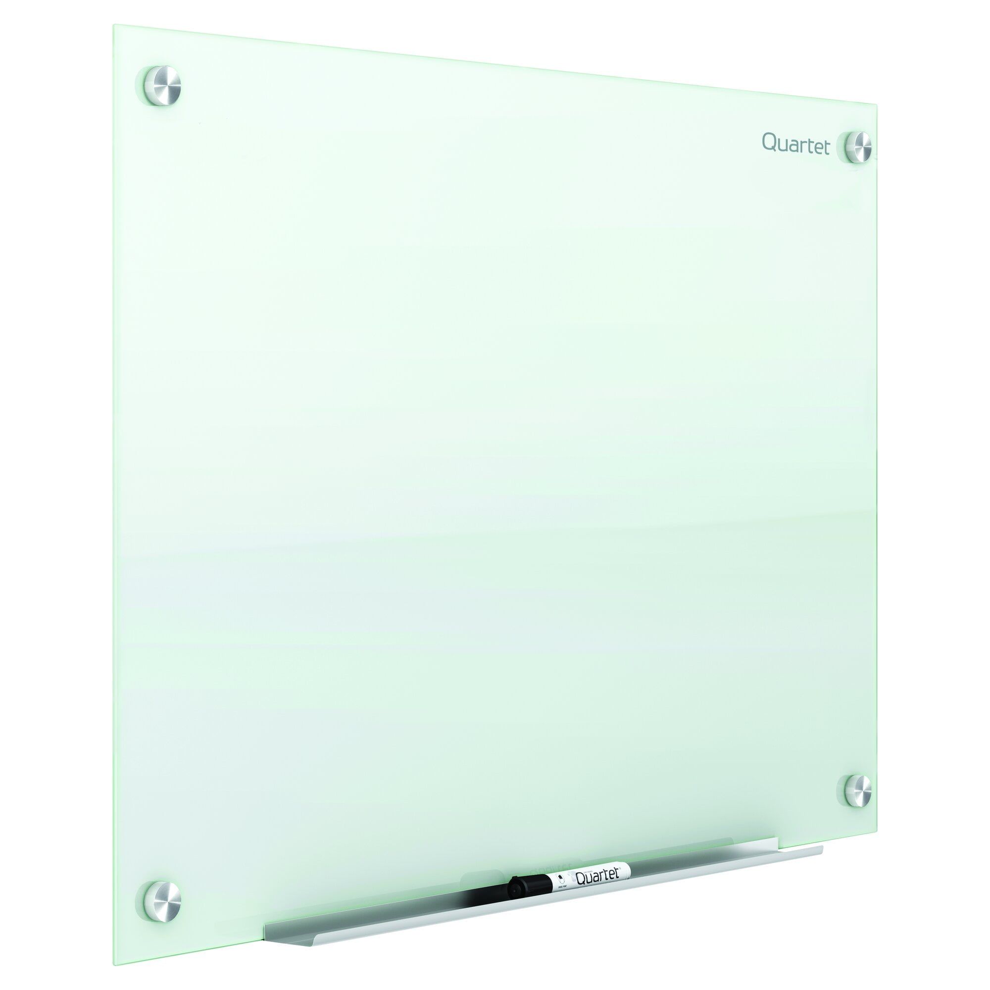 96" x 48" White Magnetic Tempered Glass Whiteboard