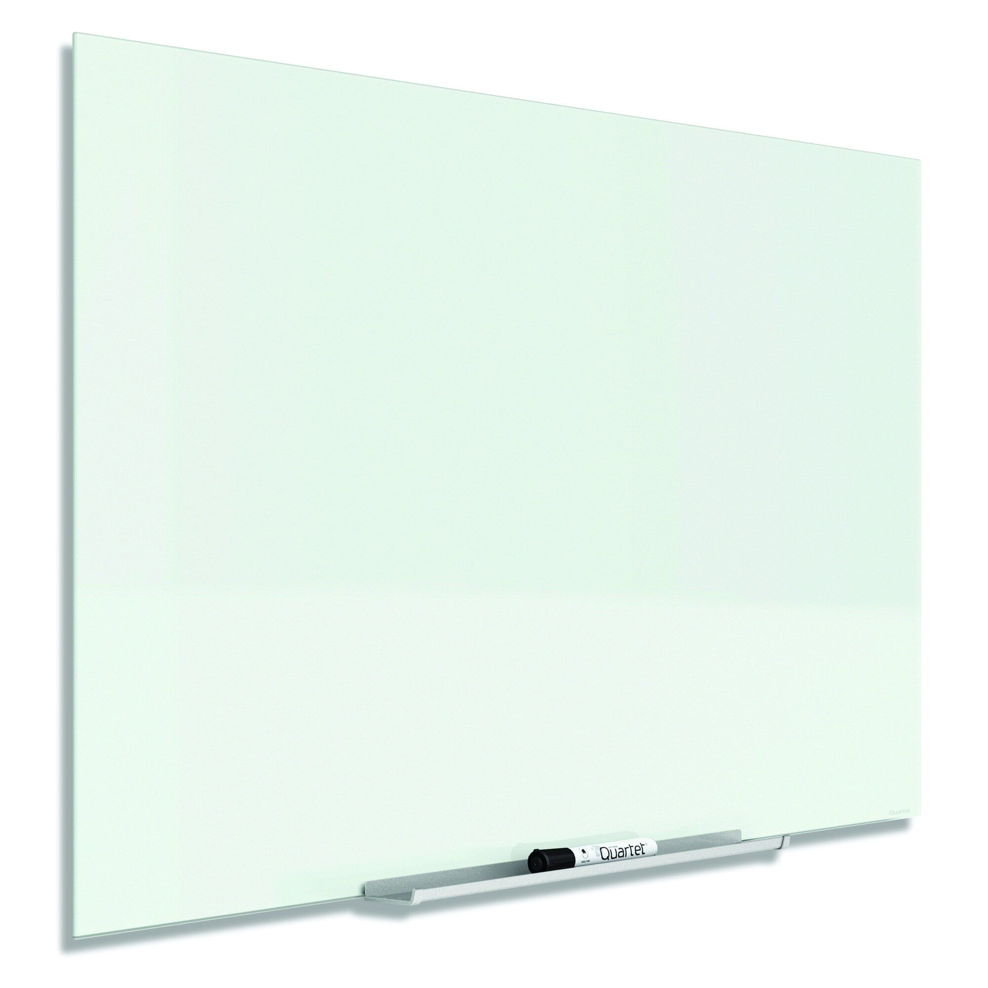 50" x 28" White Magnetic Tempered Glass Dry Erase Board