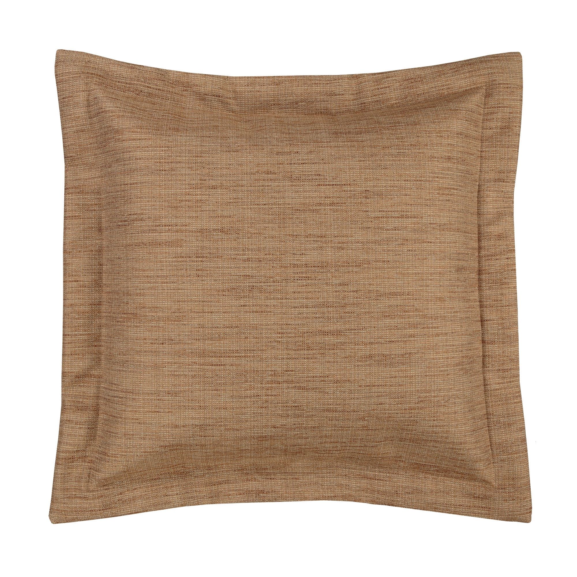 Queensland Textured Tan Polyester Euro Sham