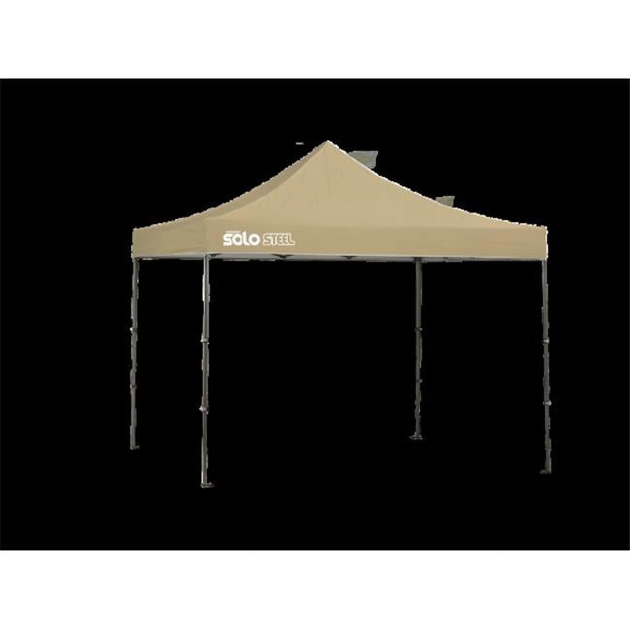 Quik Shade 10x10 Khaki Polyester Canopy with Gray Frame