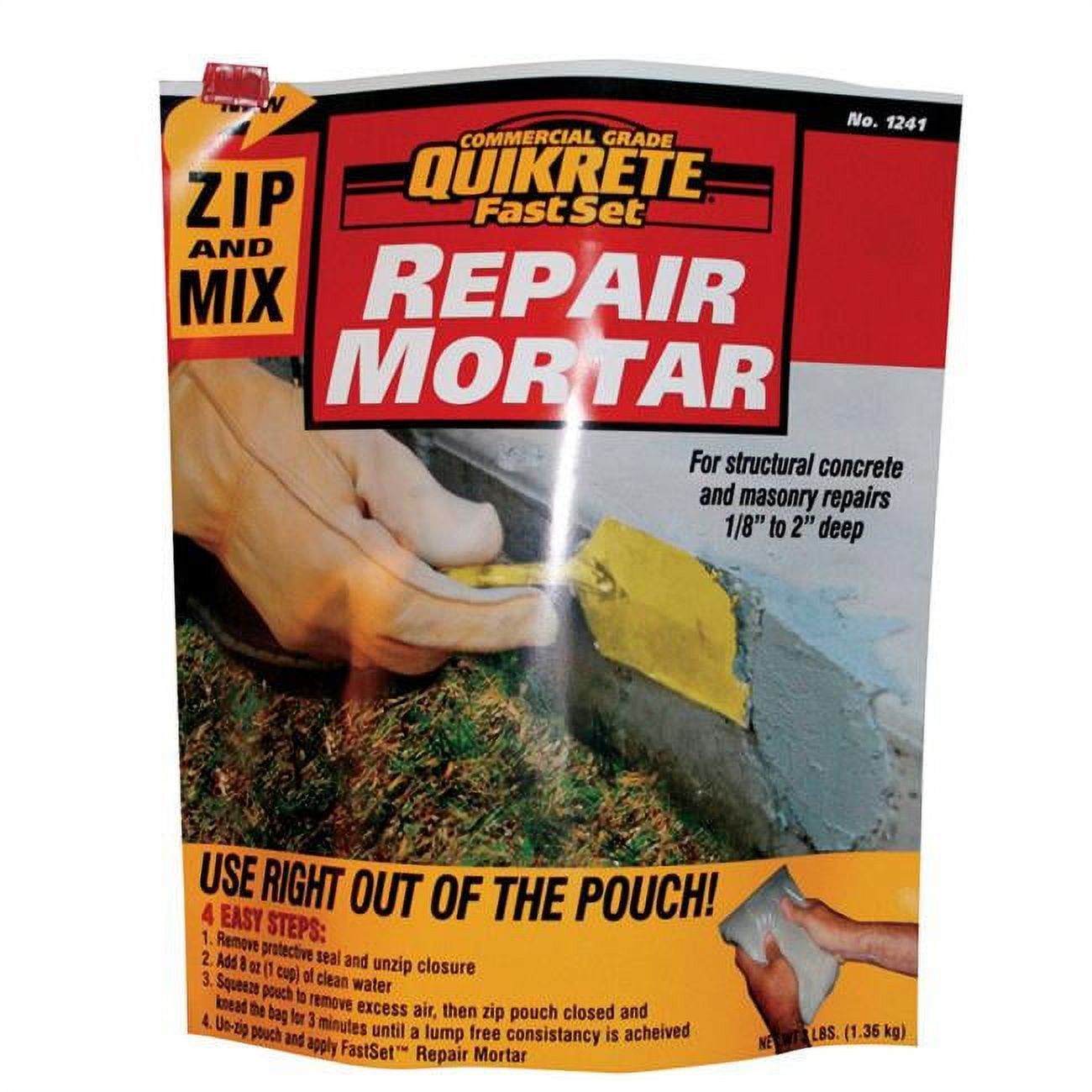 Quikrete 1.36kg Gray Fast Set Repair Mortar