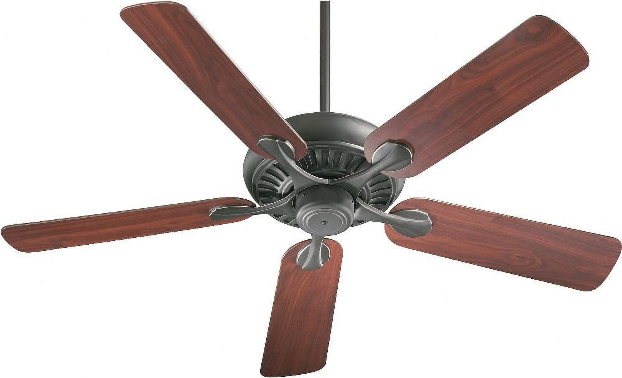 52" Old World Rosewood Walnut Ceiling Fan with Lighting