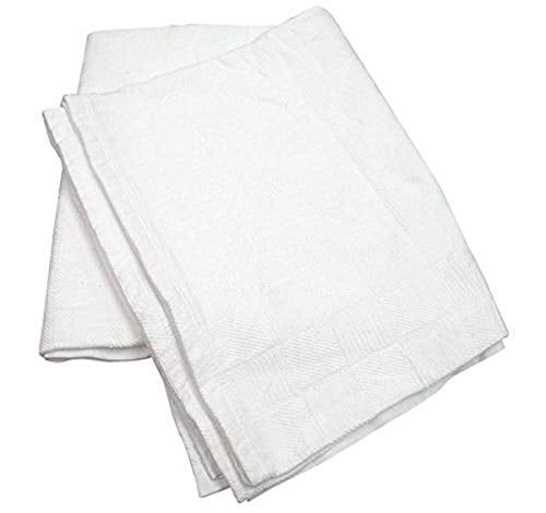 Cozy White Cotton Twin Thermal Travel Blanket, Machine Washable