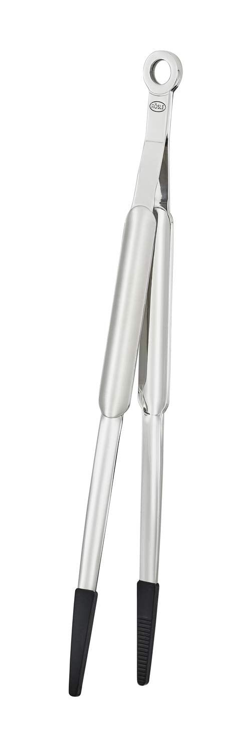 Stainless Steel Kitchen Tongs with Silicone Tips, 12.5 inch