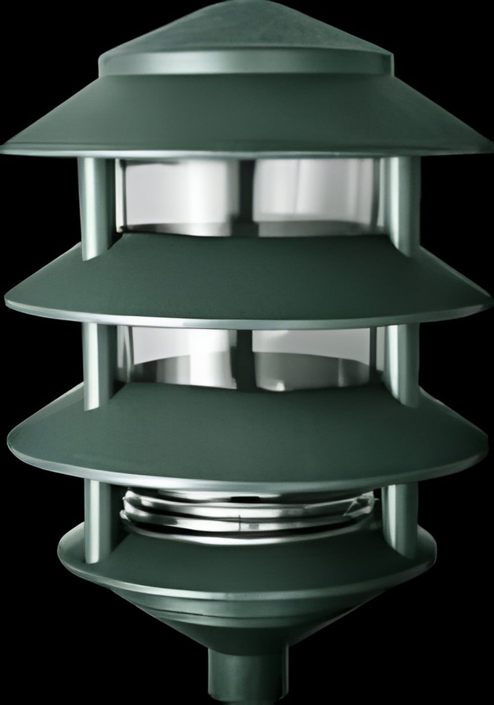 Verde Green 4-Tier Aluminum Pathway Lawn Light