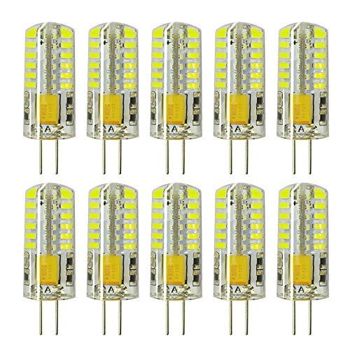 Daylight White G4 Bi-Pin LED Bulbs 3W 10-Pack