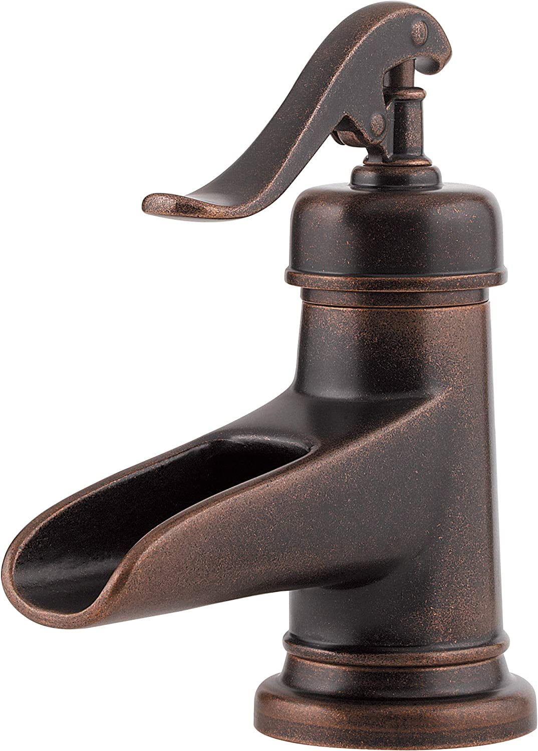 Ashfield Bronze Single Handle Waterfall Bathroom Faucet