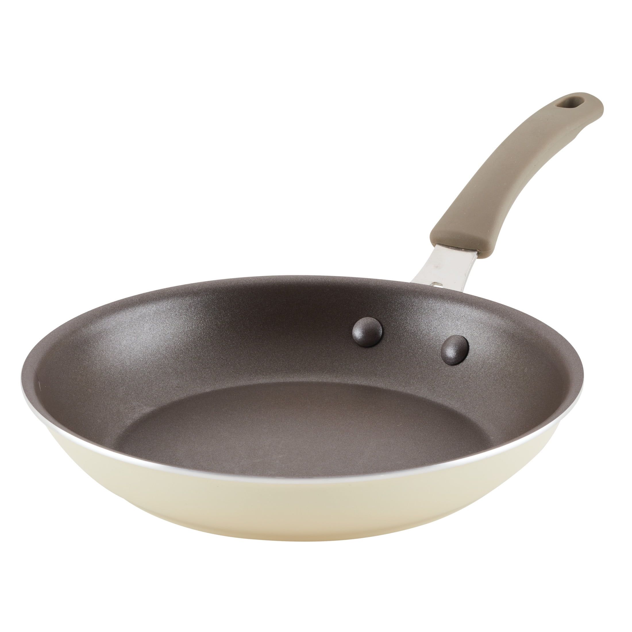 Almond 10-Inch Aluminum Nonstick Frying Pan with Ceramic Coating