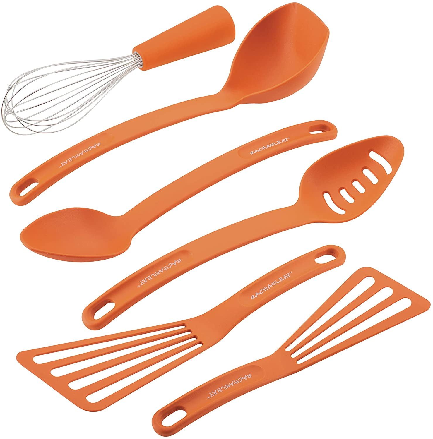 Orange Nylon 6-Piece Kitchen Utensil Set