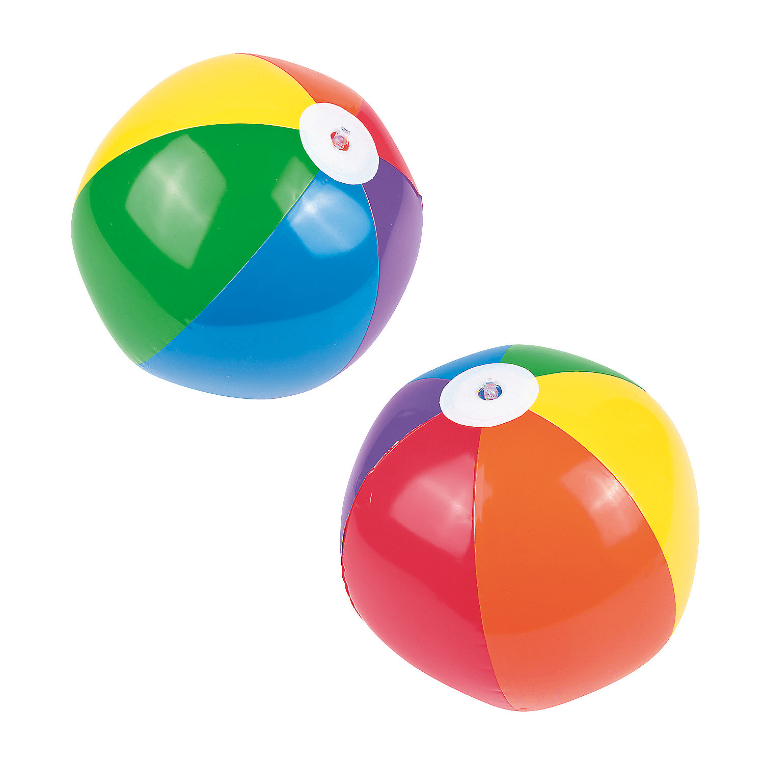 11" Multicolor Vinyl Inflatable Beach Balls - Set of 12