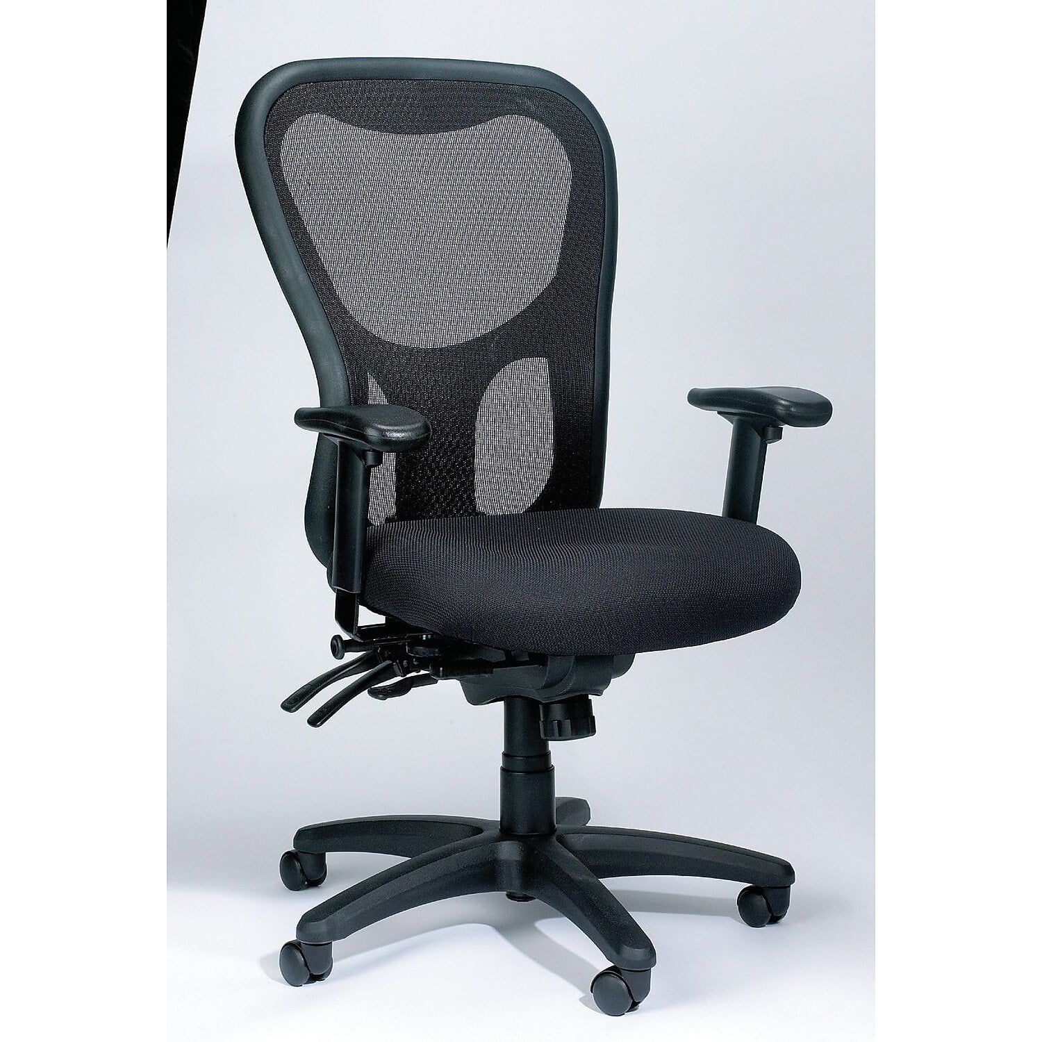 Apollo Black Mesh and Fabric High Back Office Chair