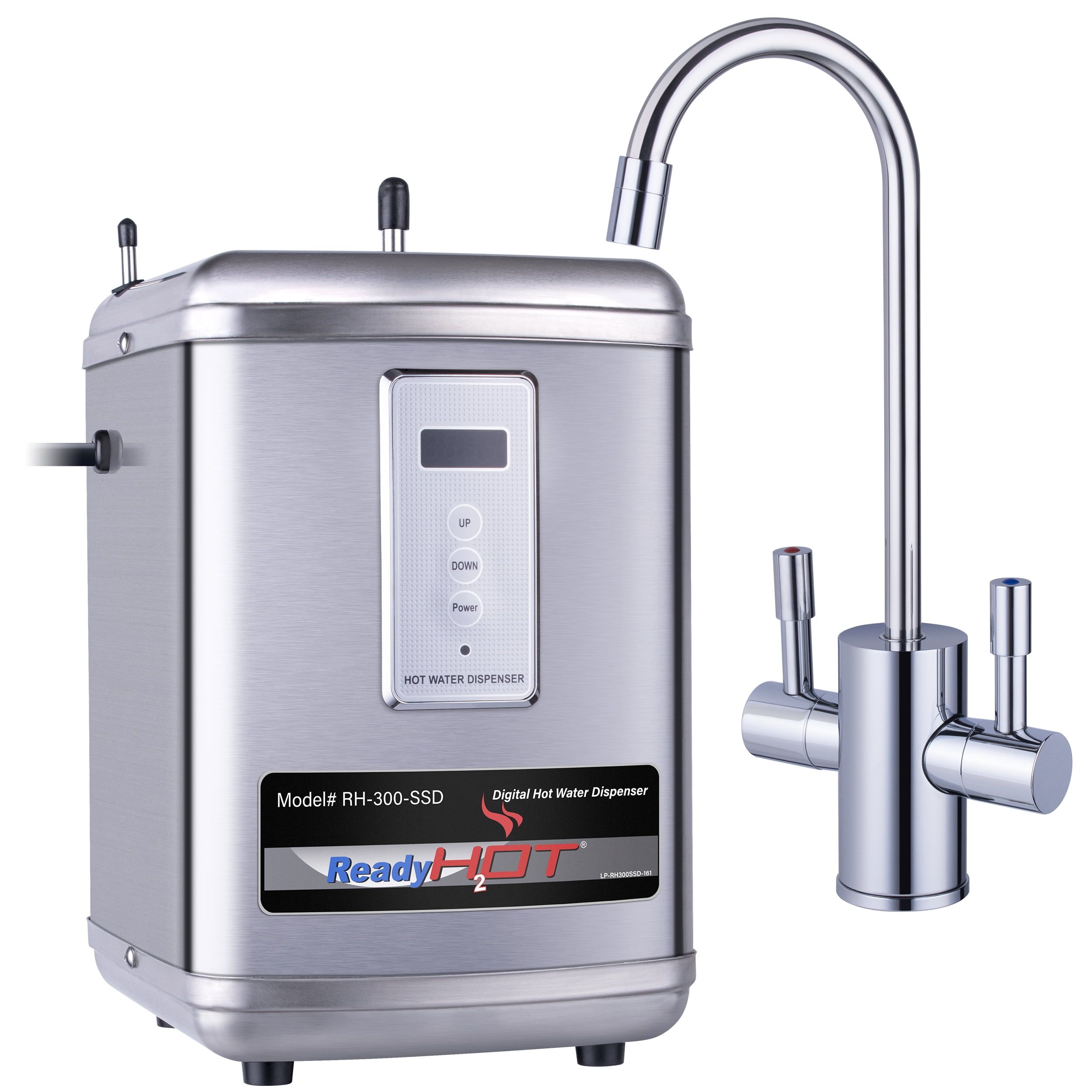 Ready Hot Digital Stainless Steel Hot and Cold Water Dispenser with Chrome Faucet