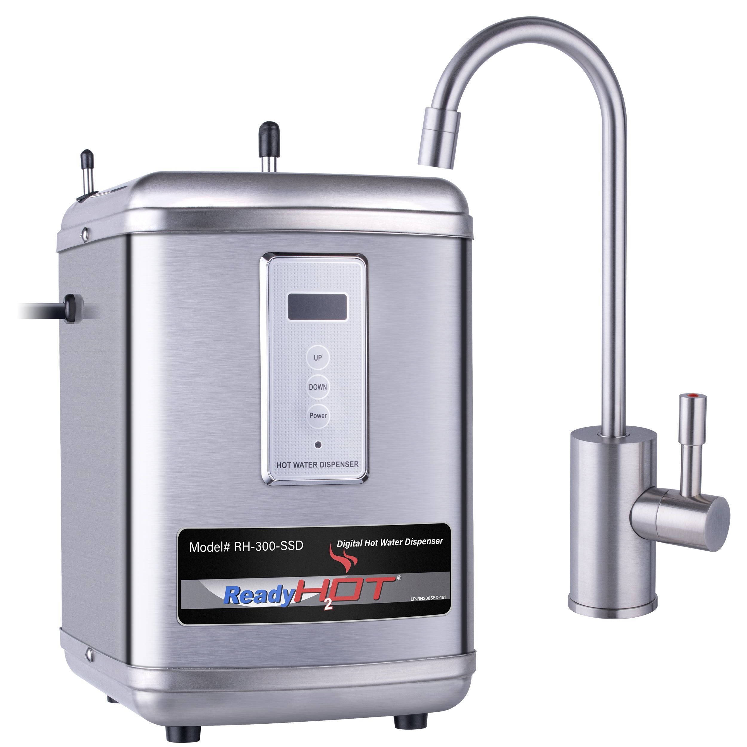 Ready Hot Digital Stainless Steel Hot Water Dispenser with Brushed Nickel Faucet