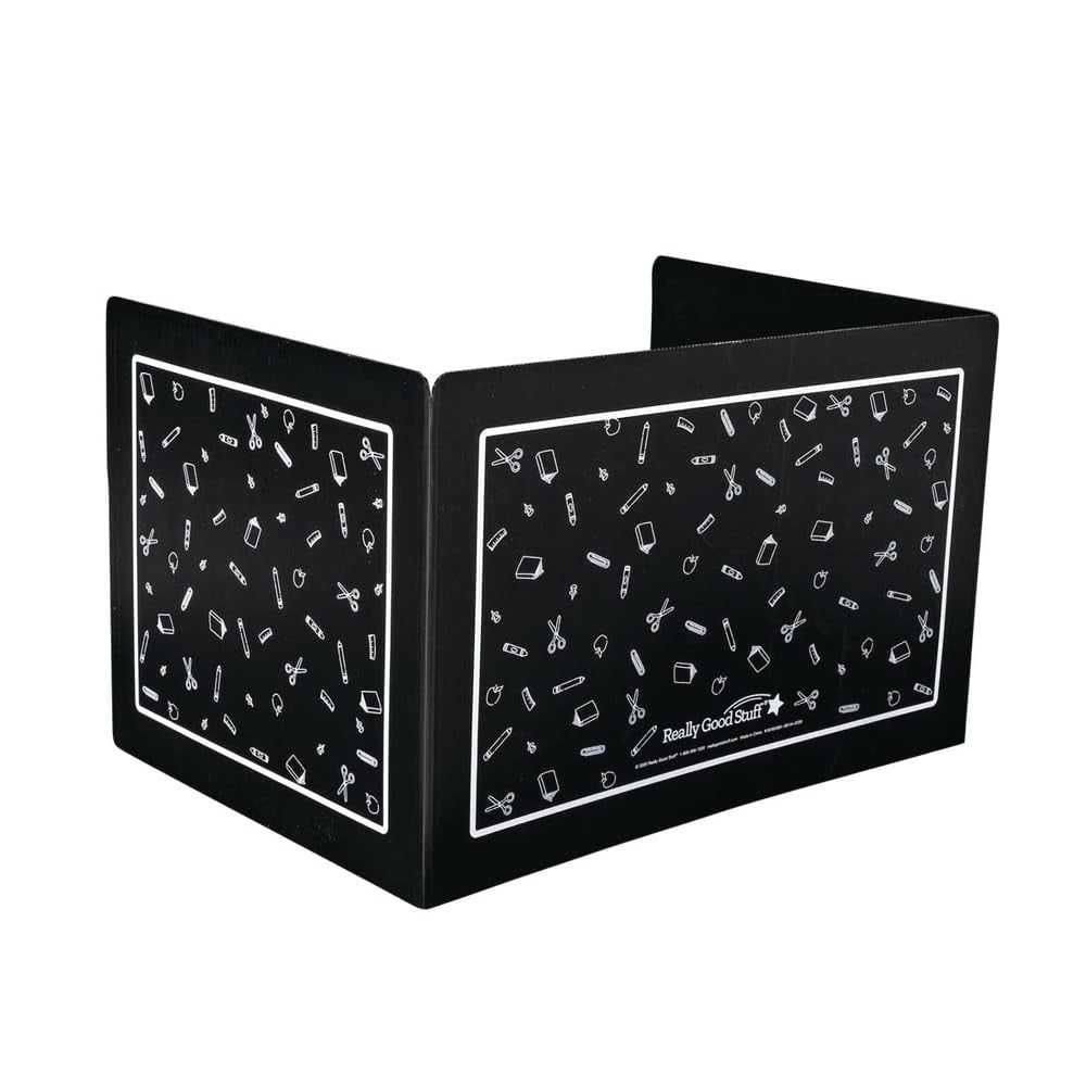 Large Black Corrugated Plastic Folding Privacy Shield