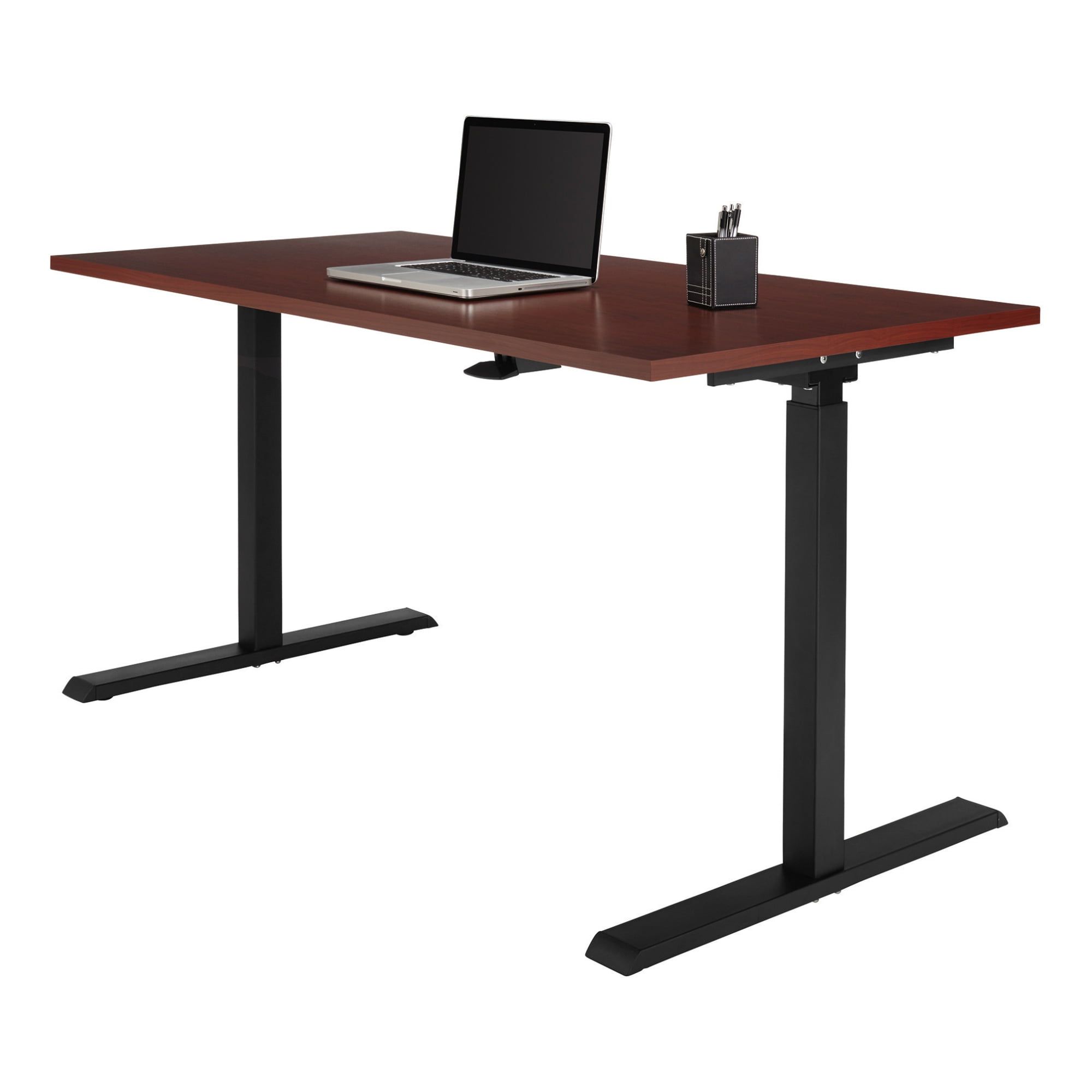 Magellan Cherry Wood Adjustable Height Standing Desk