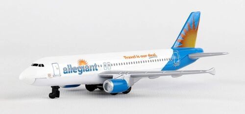 Allegiant Airlines Diecast Metal Toy Airplane with Plastic Parts