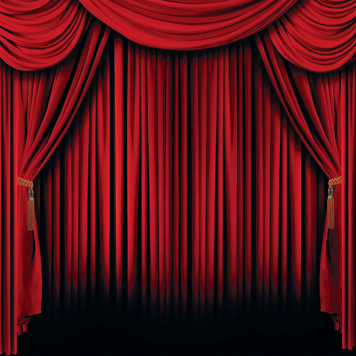 Red Plastic Curtain Backdrop Banner for Parties