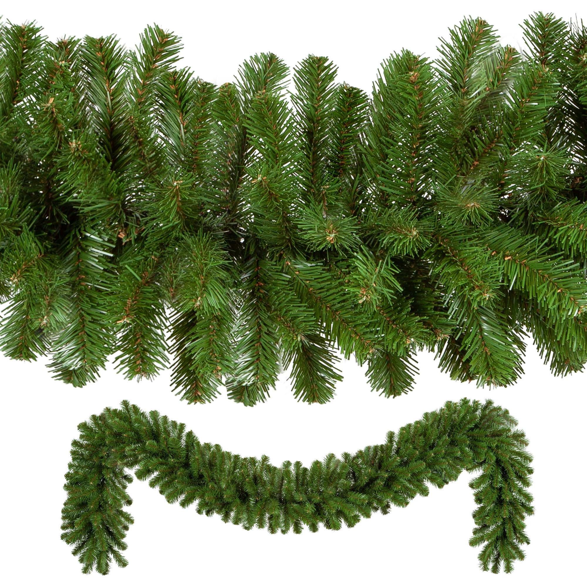 Unlit Sequoia Fir 9-Foot PVC Christmas Garland