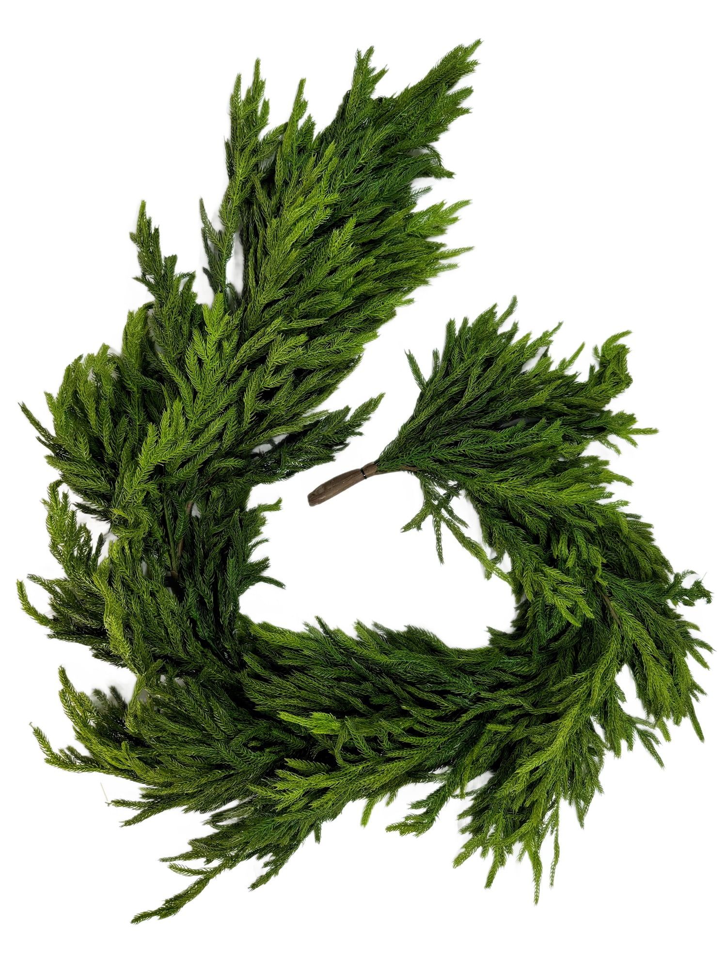 Natural Touch Norfolk Pine Artificial Winter Garland 72in x 16in