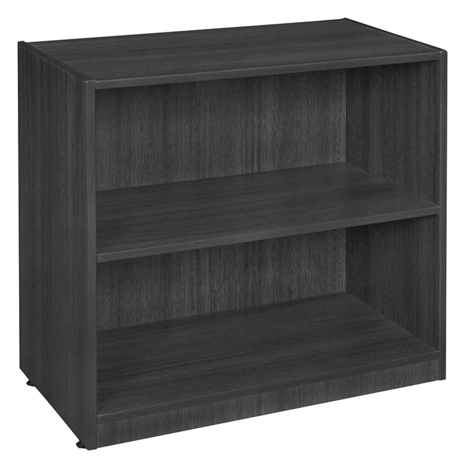 Ash Gray Adjustable 6-Shelf Office Bookcase