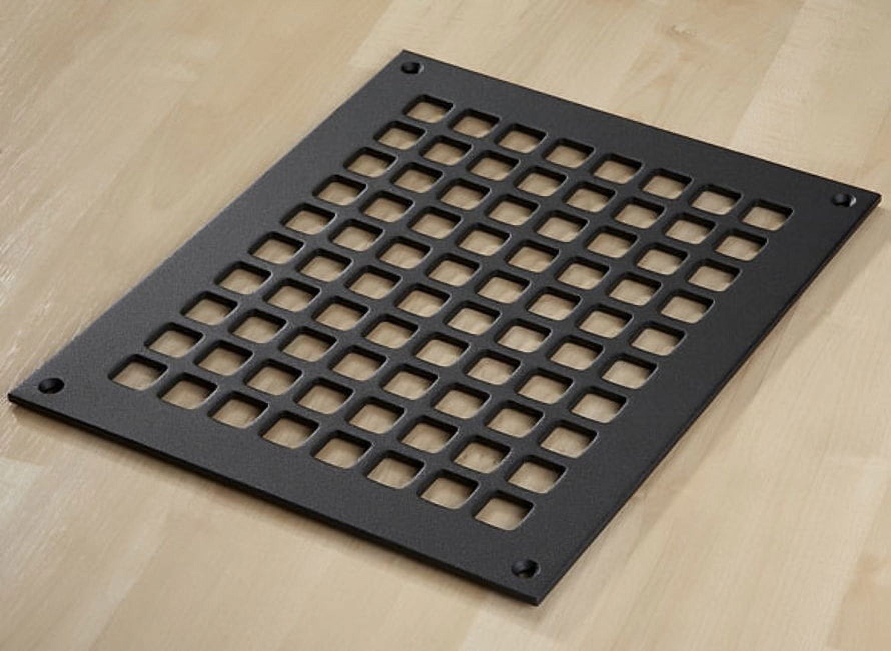 Black Steel Rectangular 8" x 10" Vent Grille