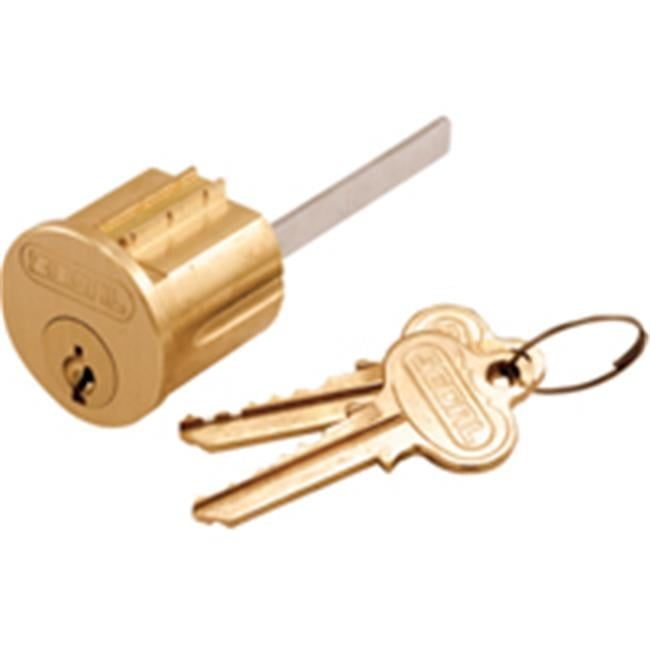 Brushed Brass Single Cylinder Deadbolt with 2 Keys
