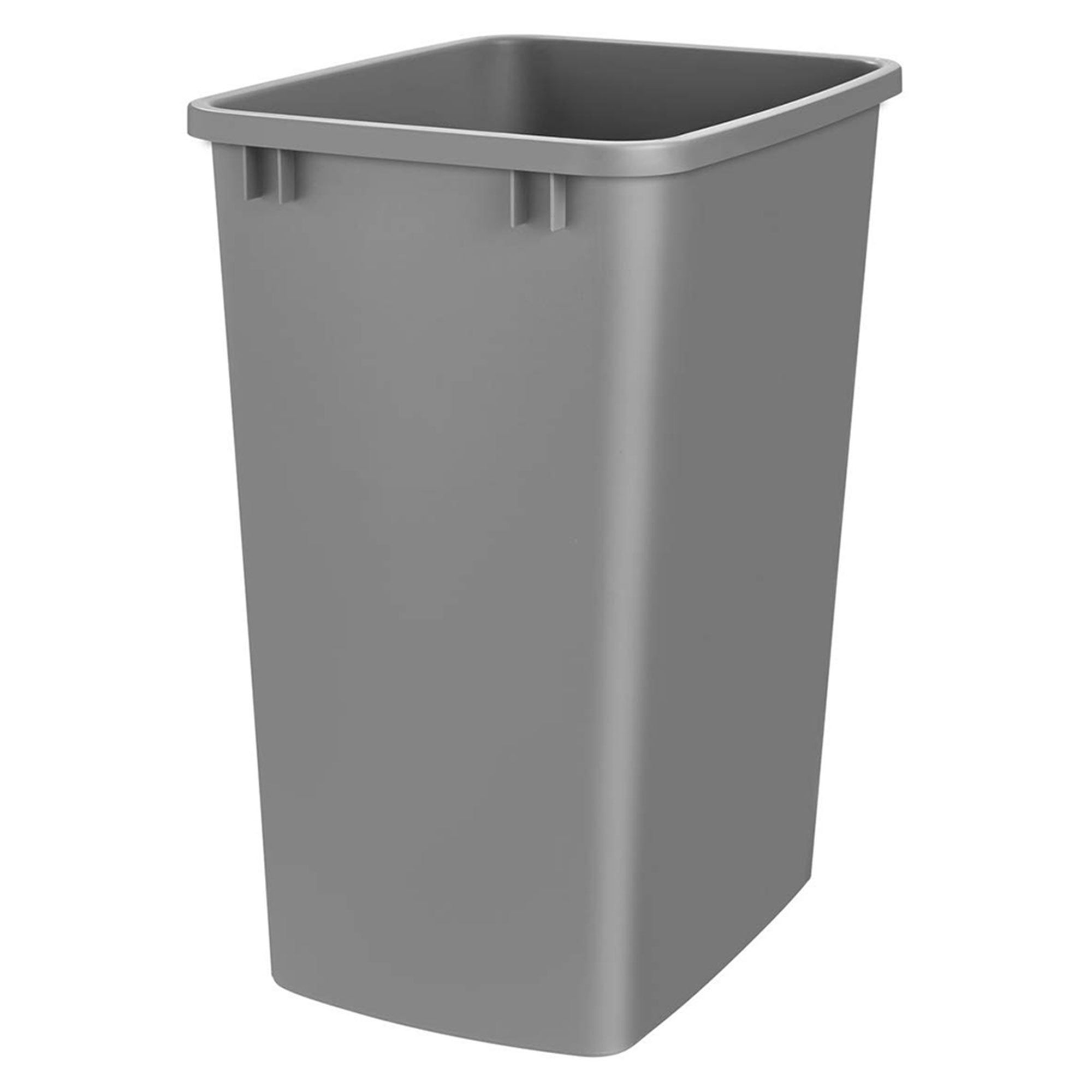 Gray Plastic 35 Quart Pull-Out Kitchen Waste Bin