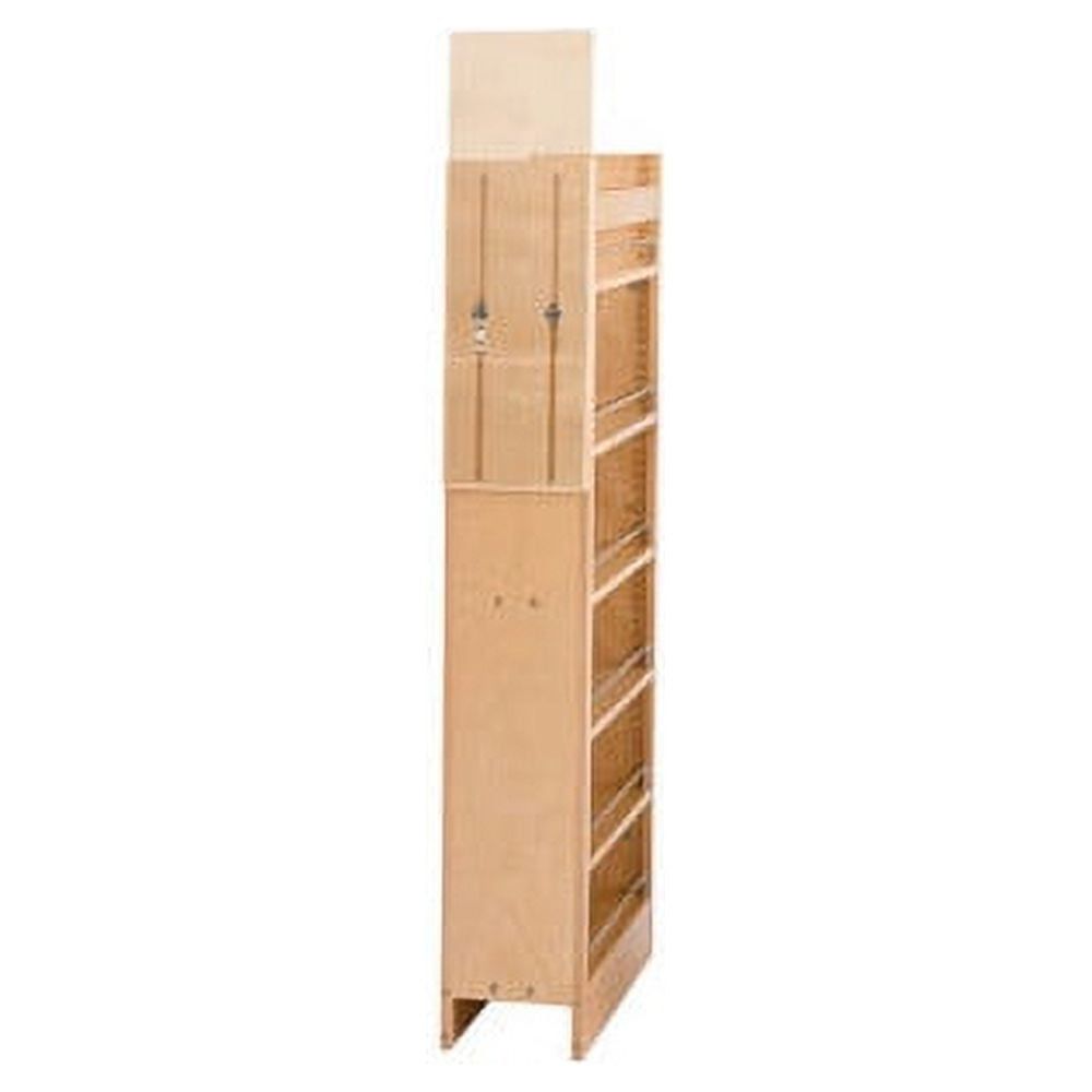 Rev-A-Shelf Adjustable Maple Wood Tall Cabinet Pull-Out Pantry