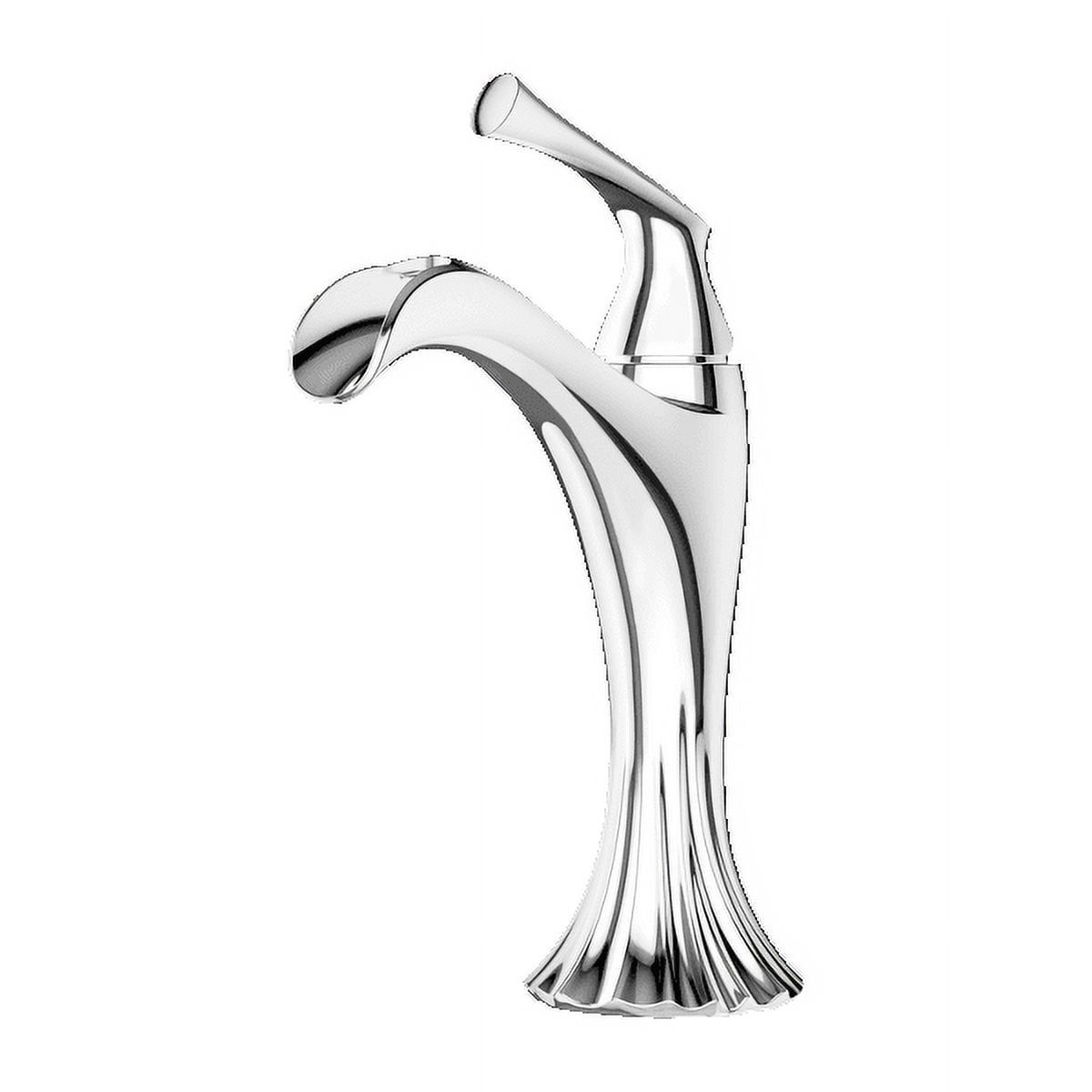 Rhen Polished Chrome Single-Control Waterfall Bathroom Faucet