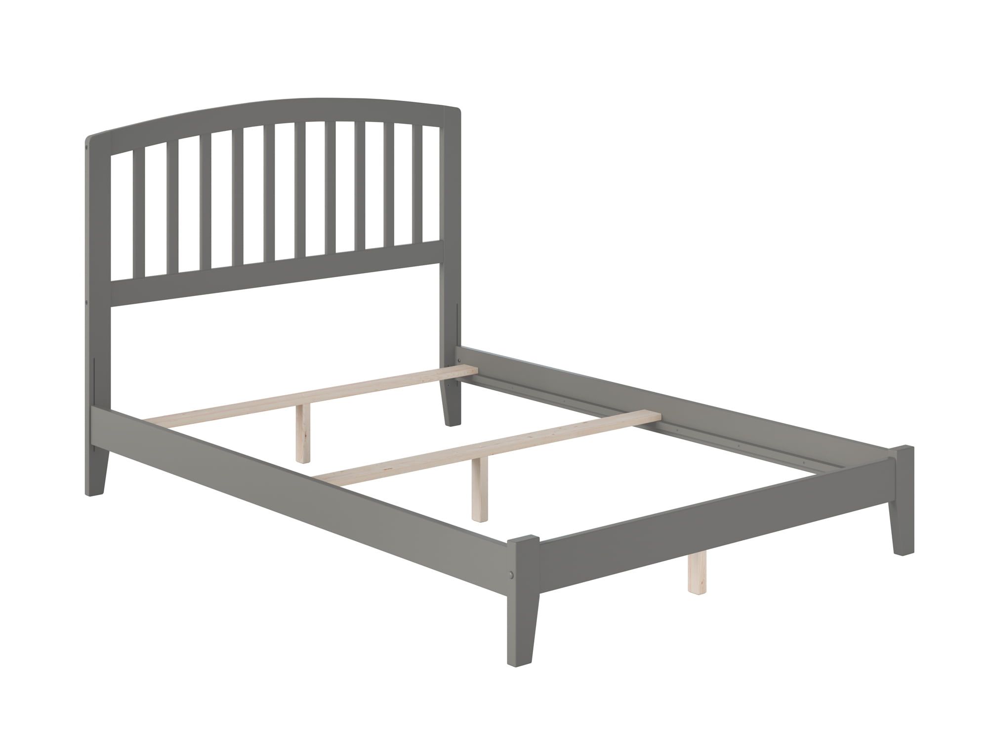 Richmond Full Grey Wood Mission Bed with Headboard