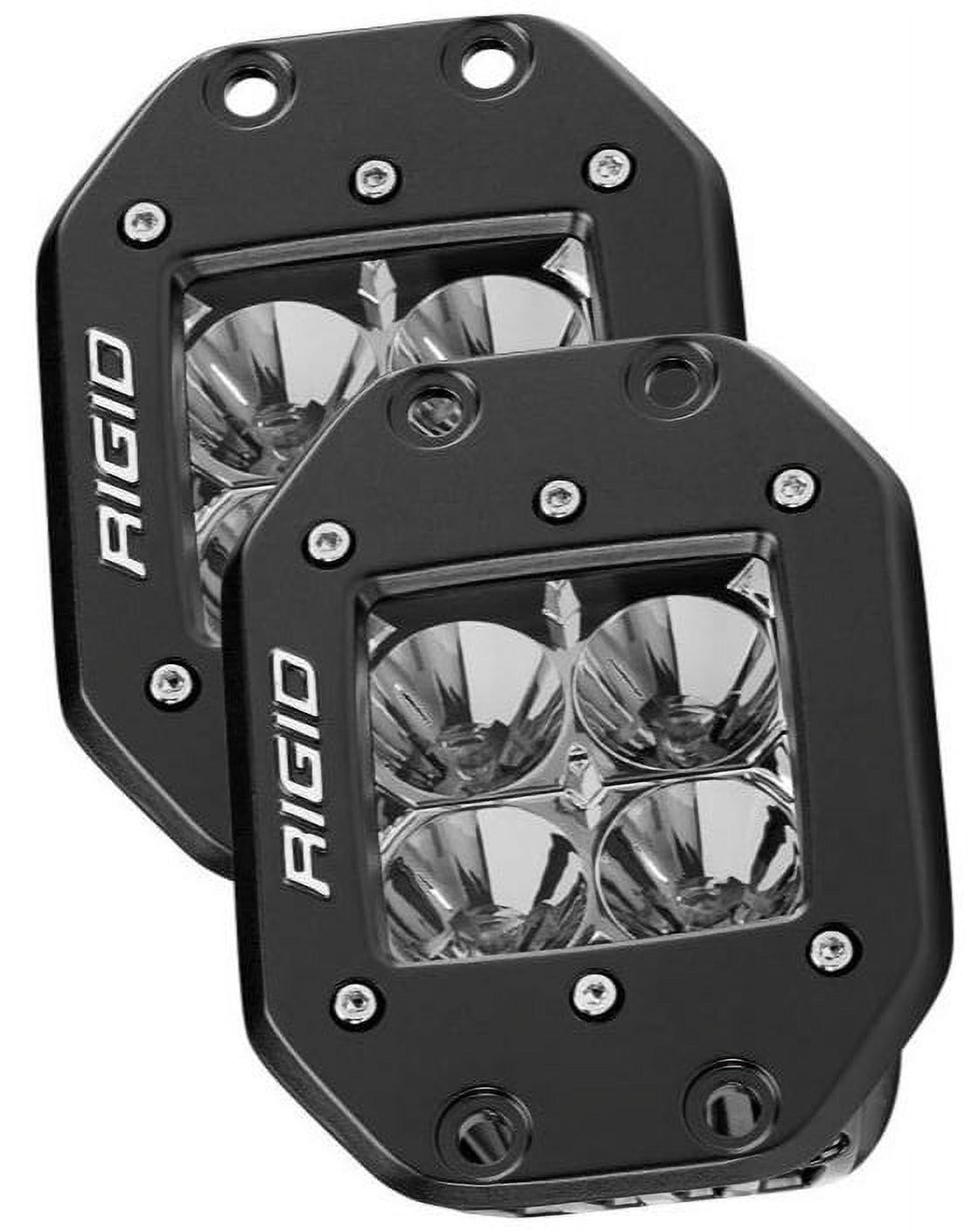 D-Series Pro Black 30W Flush Mount Flood Light with Clear Lexan Lens