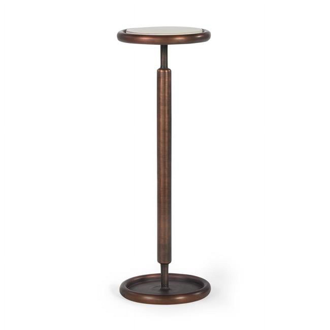 Copper and Marble Tall Drink Table