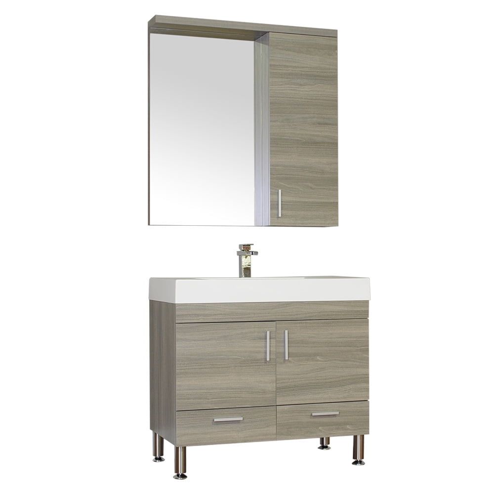 Ripley Light Oak 36" Single Freestanding Bathroom Vanity