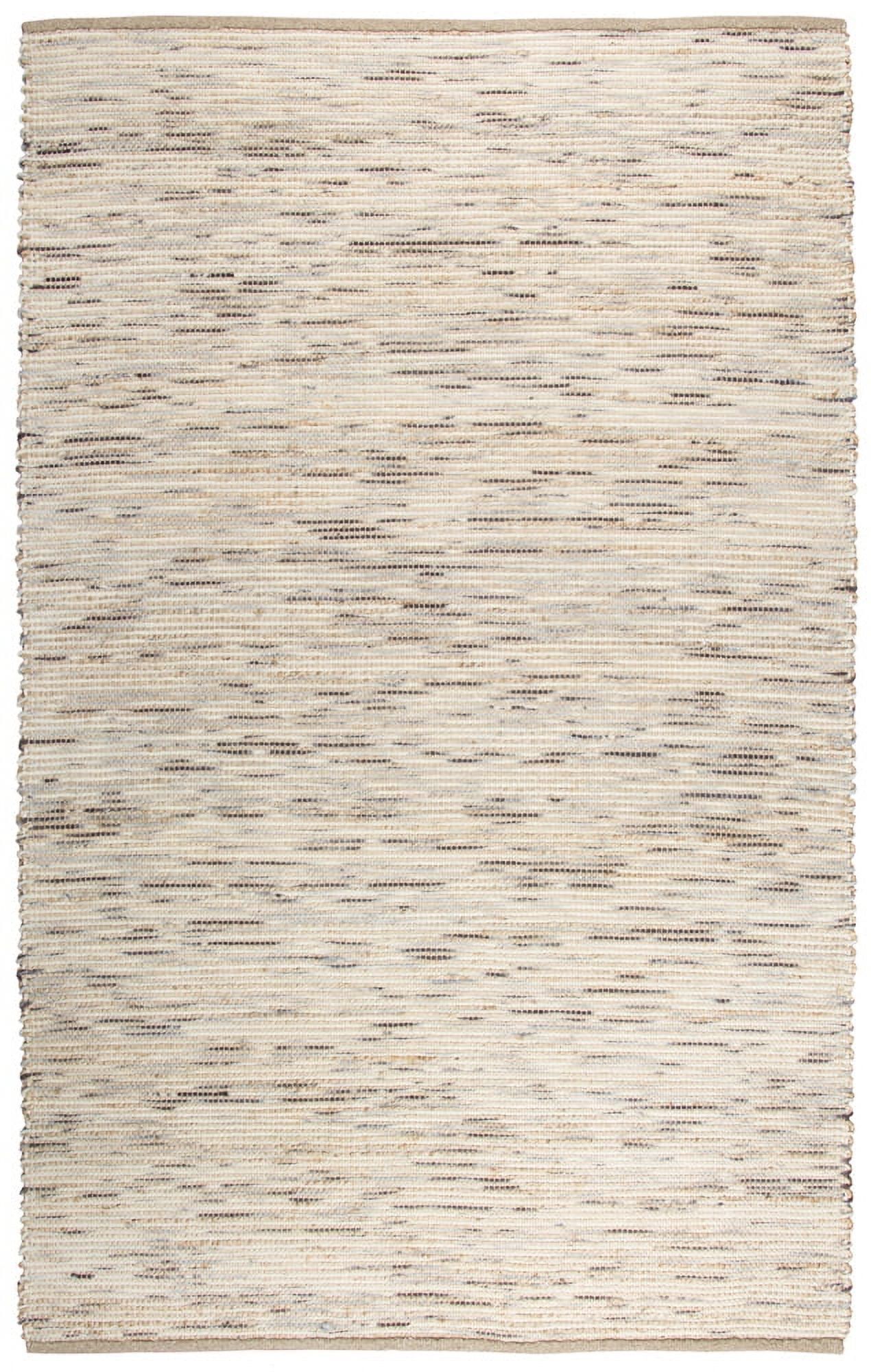 Hand-Woven Beige Felted Wool Rectangular Area Rug, 8'6"x11'6"