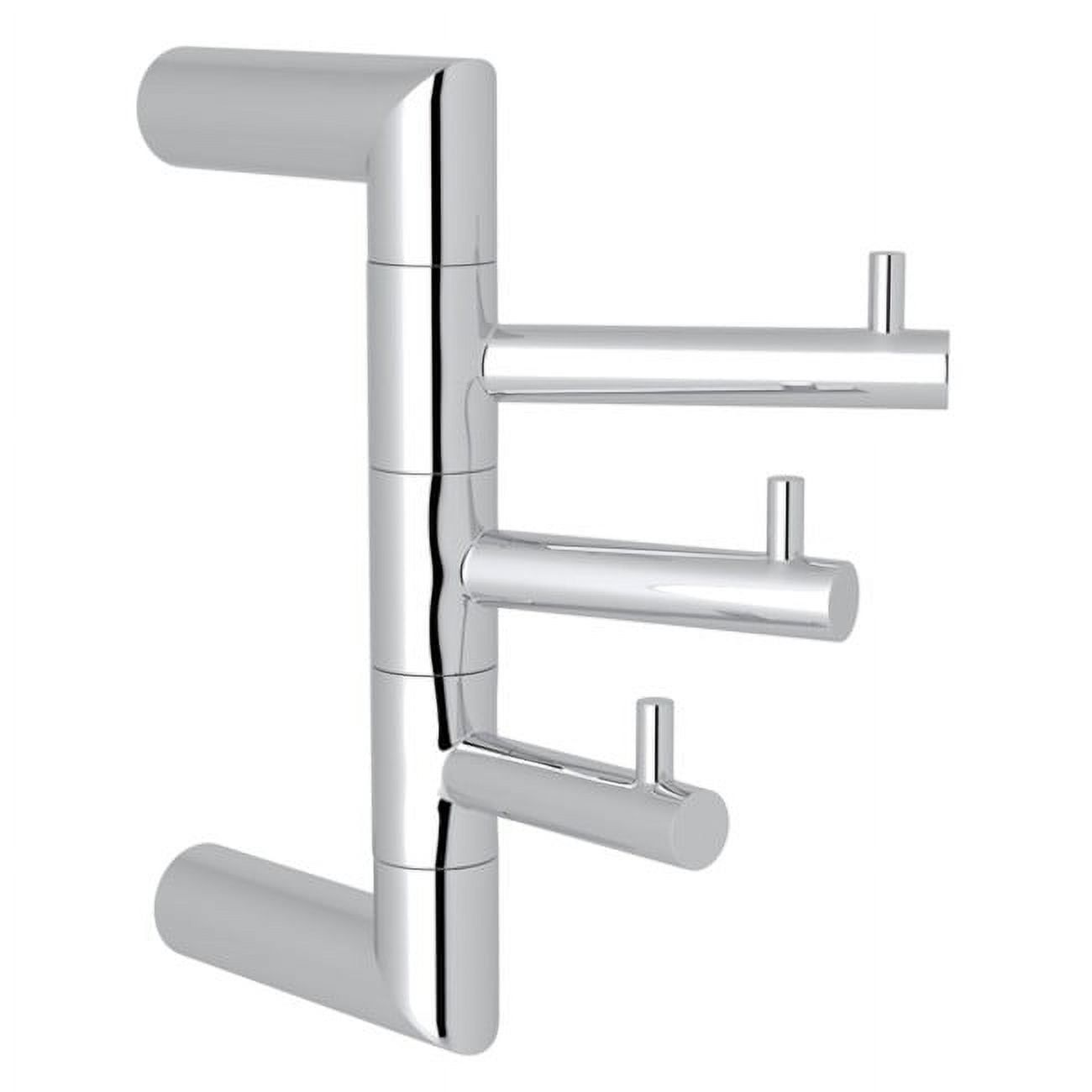 Polished Nickel Modern Wall Mounted Triple Robe Hook