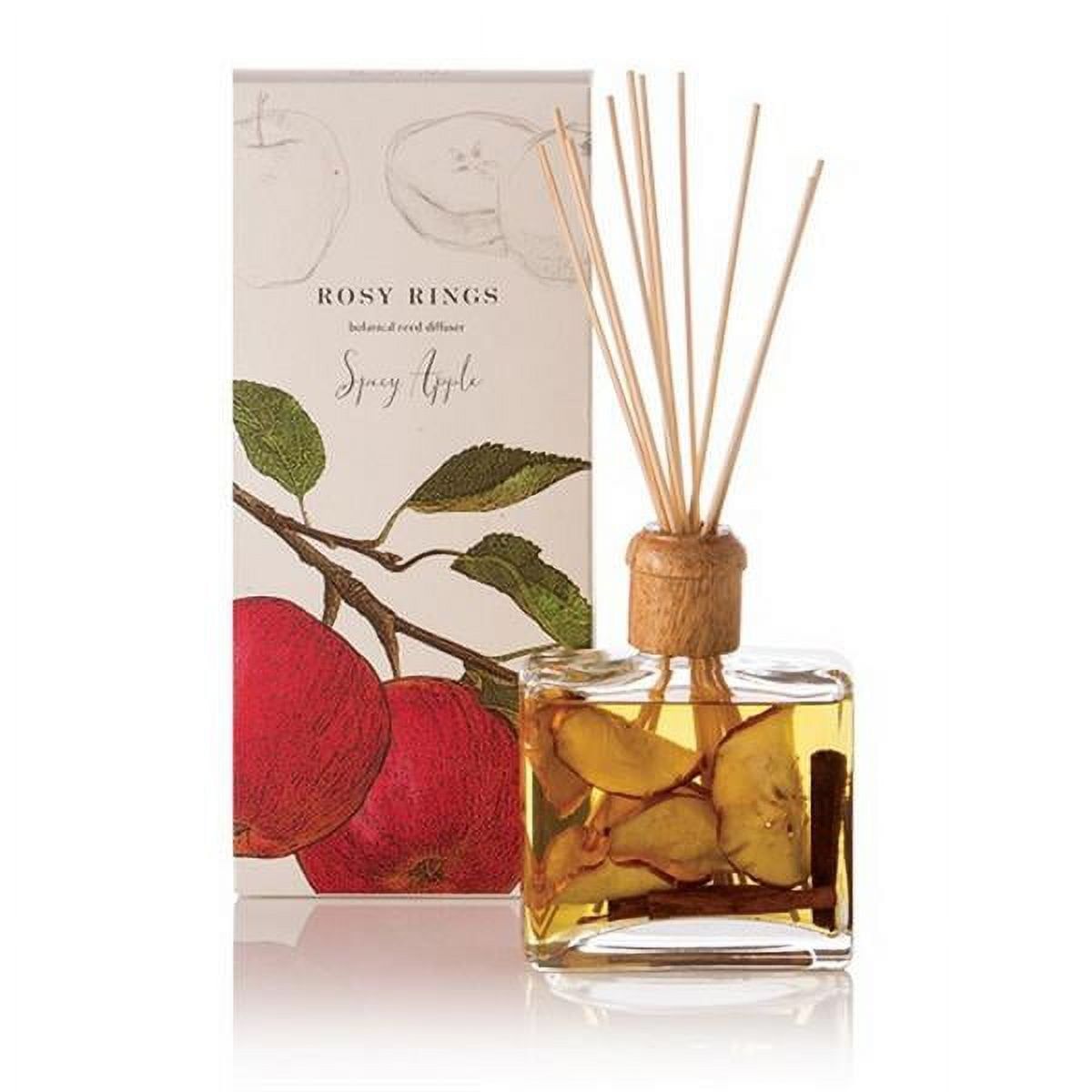 Spicy Apple Botanical Reed Diffuser with Real Fruit and Spices, 13oz