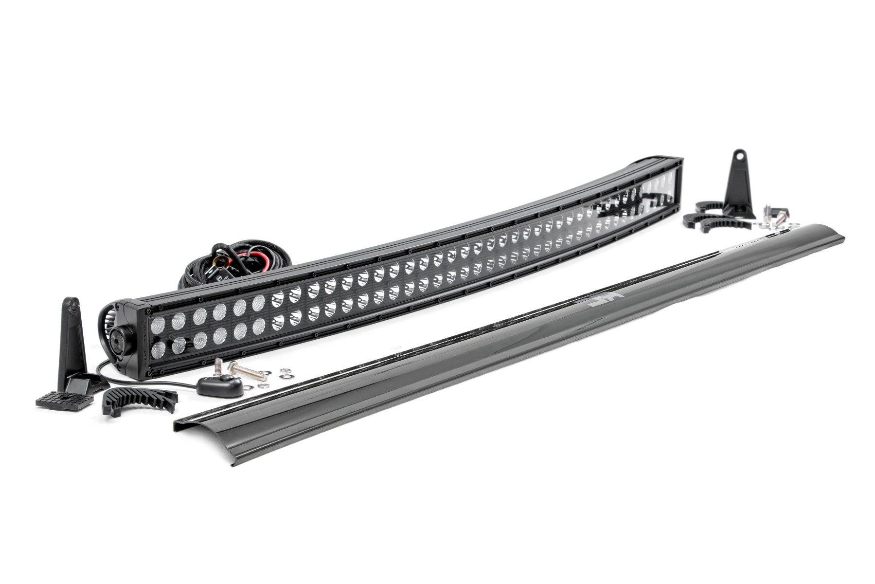 40" Black Curved Dual Row CREE LED Light Bar