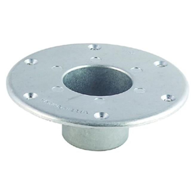 Chrome Aluminum Round Flush Mount Table Base