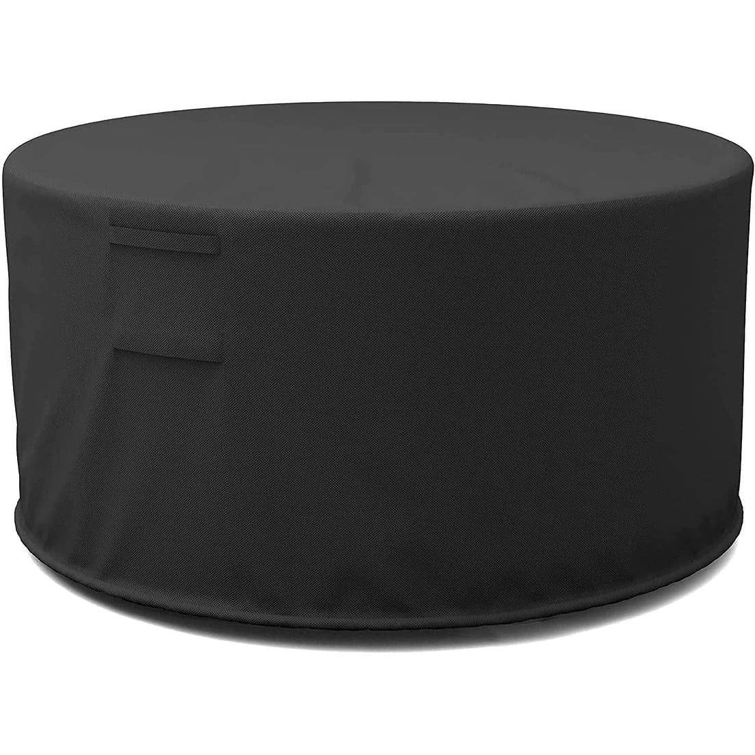 Black Waterproof Polyester Round Fire Pit Cover 36"Diax20"H