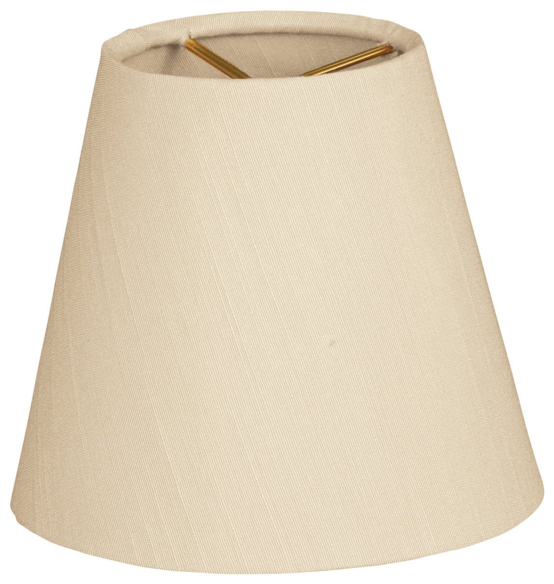 Beige Silk Empire Chandelier Shade 6 x 6 x 5.5 Inches