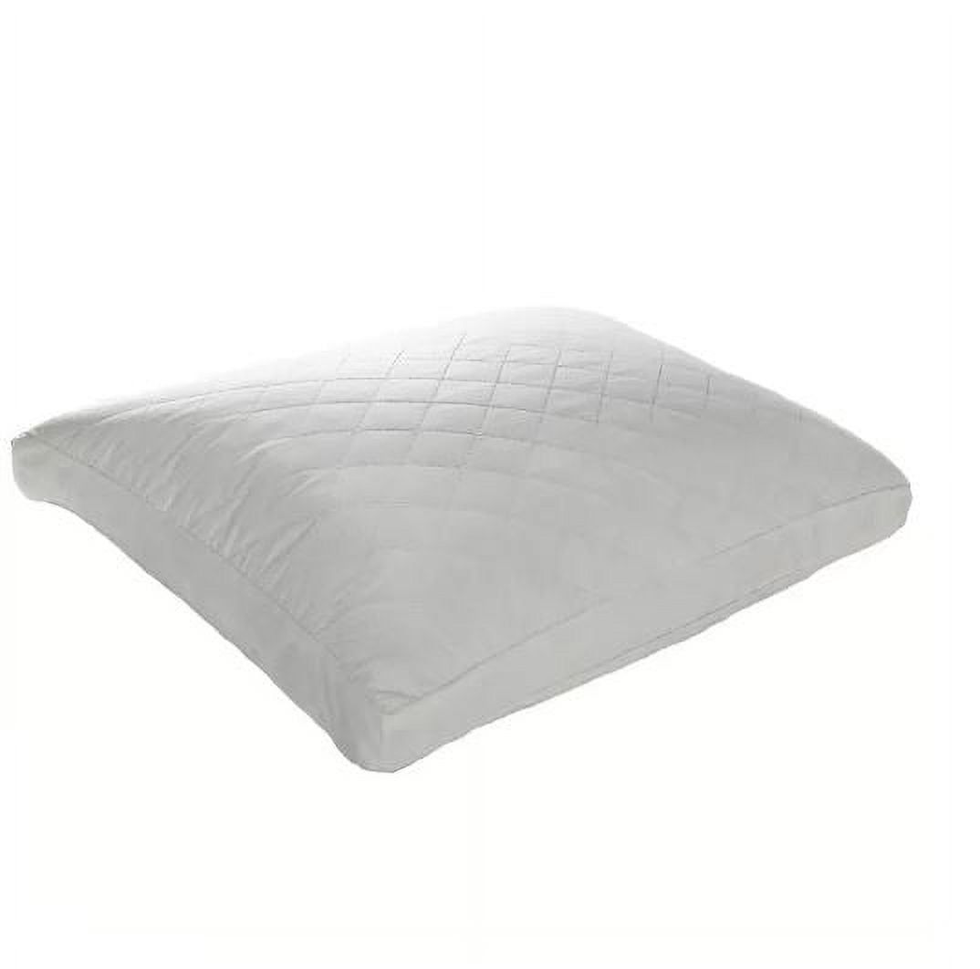 White Quilted Feather Hypoallergenic Standard Pillow