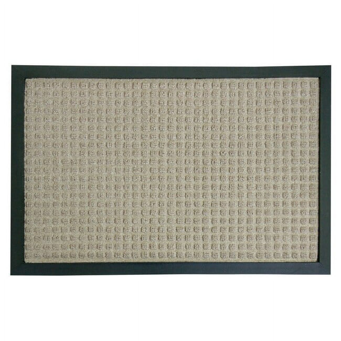 Tan Polypropylene and Rubber Outdoor Carpet Mat 16" x 24"