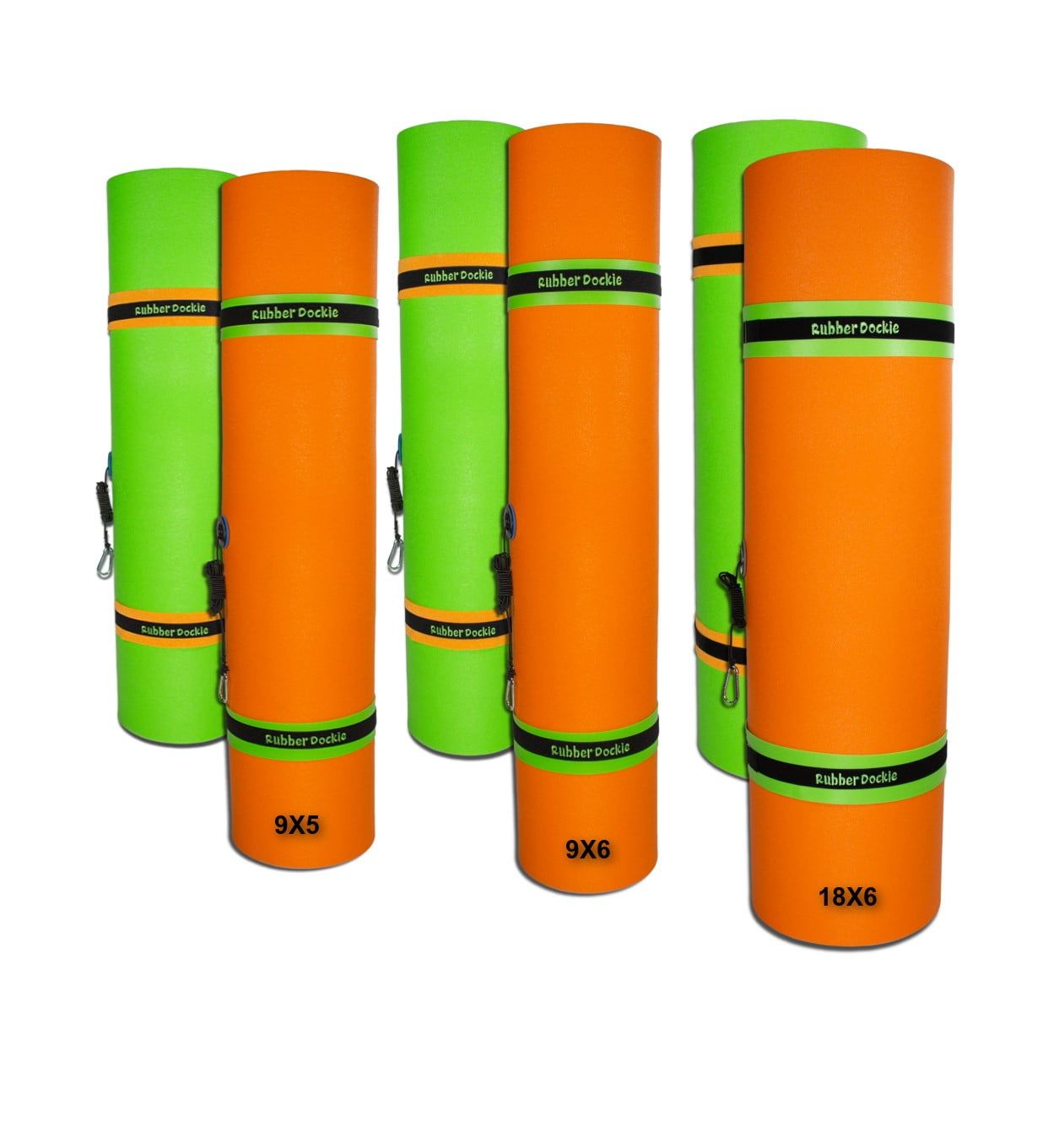 9x5 Foot Orange and Green Floating Water Mat Pad